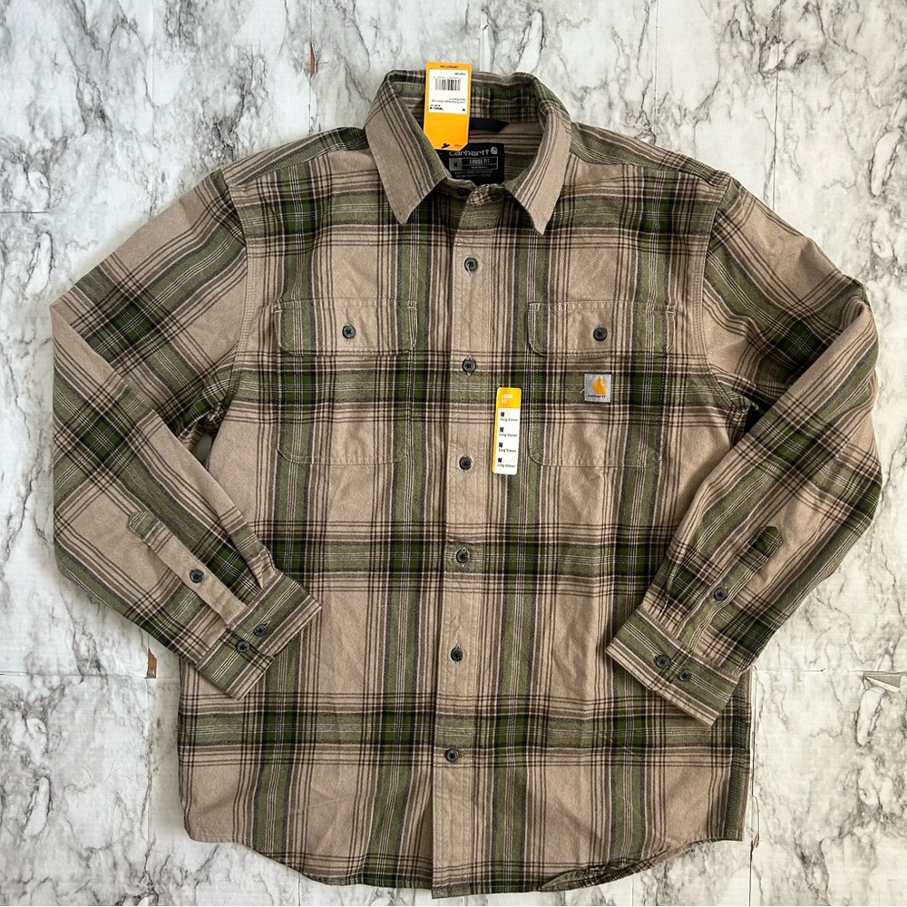 Carhartt | NWT men’s size medium Loose Fit Heavyweight Flannel Plaid Shirt